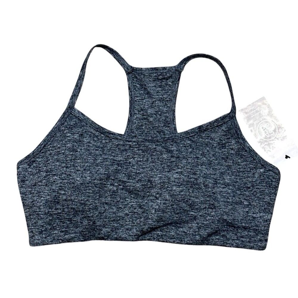 Sage Collective Racerback XL NWT Sports Bra Heather Gray Lightweight Minimalistโ